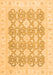 Machine Washable Oriental Orange Traditional Area Rugs, wshabs2776org