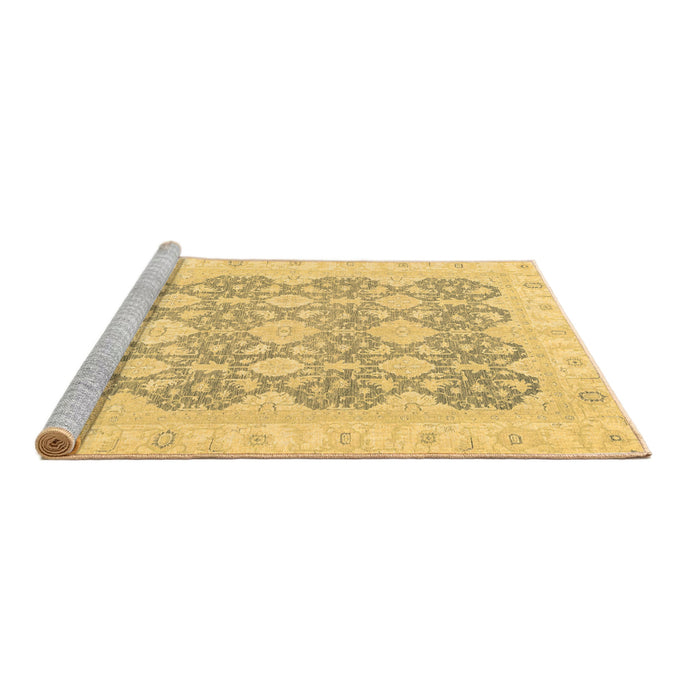 Sideview of Machine Washable Oriental Brown Traditional Rug, wshabs2776brn