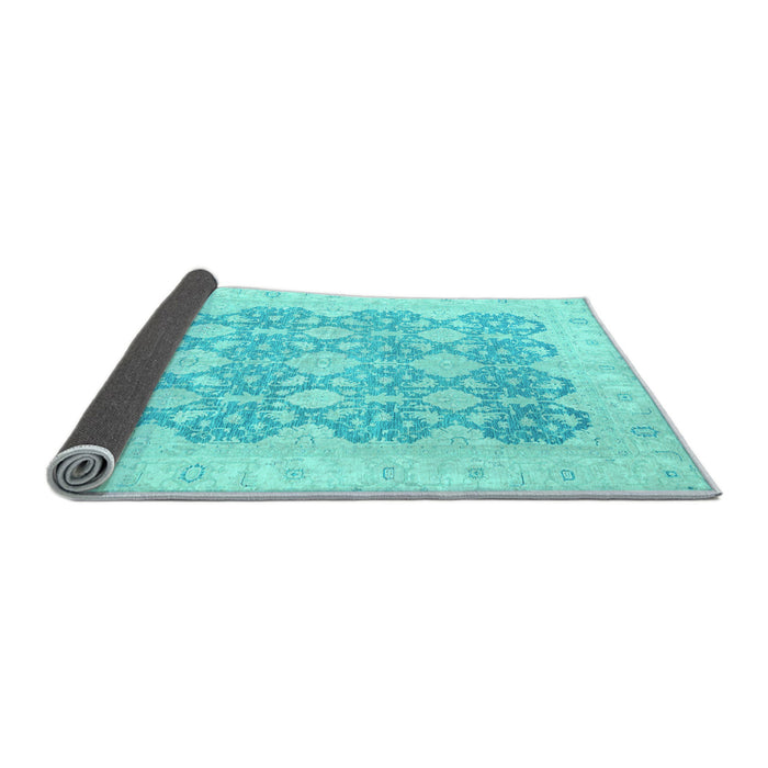 Sideview of Oriental Light Blue Traditional Rug, abs2776lblu