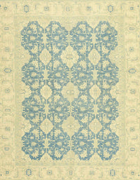 Machine Washable Abstract Sage Green Rug, wshabs2776