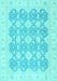 Oriental Light Blue Traditional Rug, abs2776lblu