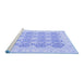 Sideview of Machine Washable Oriental Blue Traditional Rug, wshabs2776blu