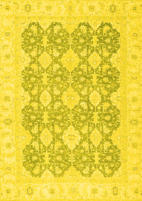 Oriental Yellow Traditional Rug, abs2776yw