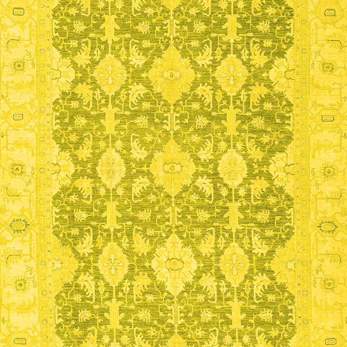 Oriental Yellow Traditional Rug, abs2776yw