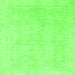 Square Abstract Green Modern Rug, abs2777grn