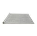 Sideview of Machine Washable Abstract Gray Modern Rug, wshabs2777gry