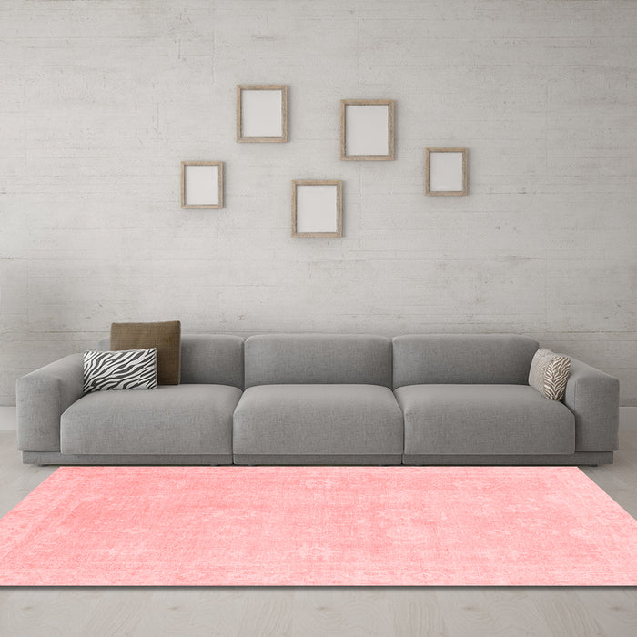 Modern Red Washable Rugs