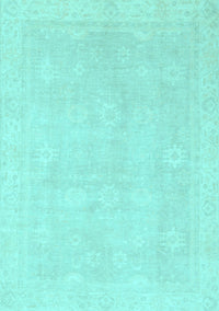 Abstract Light Blue Modern Rug, abs2777lblu