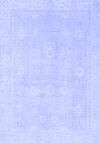 Abstract Blue Modern Rug, abs2777blu