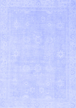 Abstract Blue Modern Rug, abs2777blu