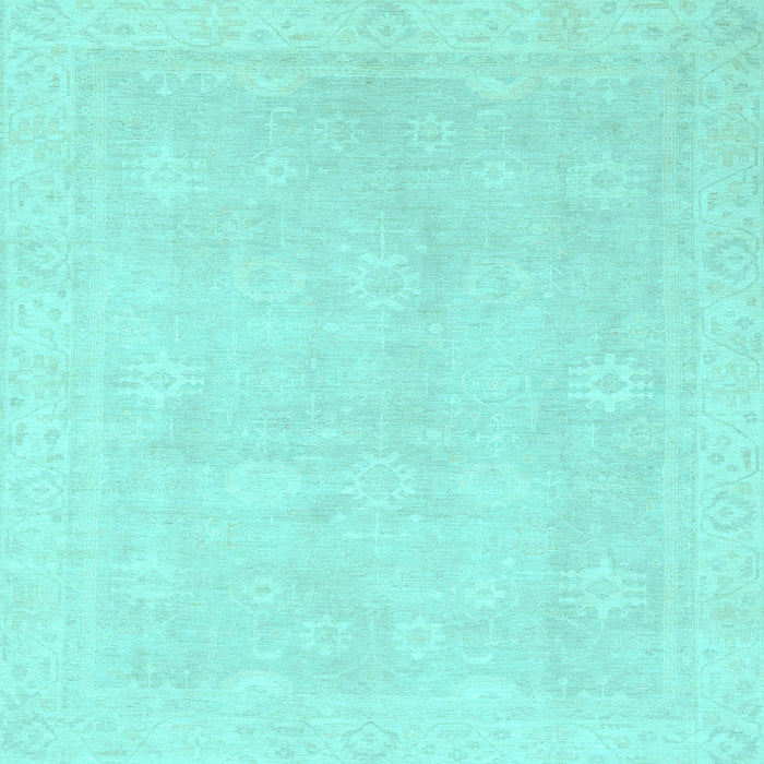 Square Abstract Light Blue Modern Rug, abs2777lblu