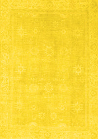 Abstract Yellow Modern Rug, abs2777yw