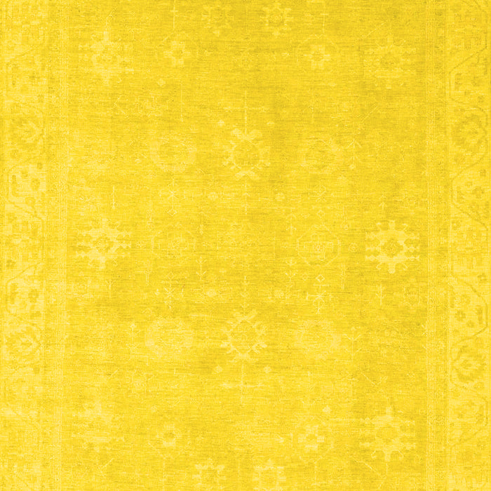 Abstract Yellow Modern Rug, abs2777yw