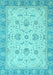 Oriental Light Blue Traditional Rug, abs2778lblu