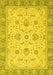 Machine Washable Oriental Yellow Traditional Rug, wshabs2778yw