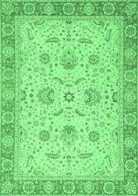 Oriental Emerald Green Traditional Rug, abs2778emgrn