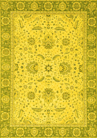 Oriental Yellow Traditional Rug, abs2778yw