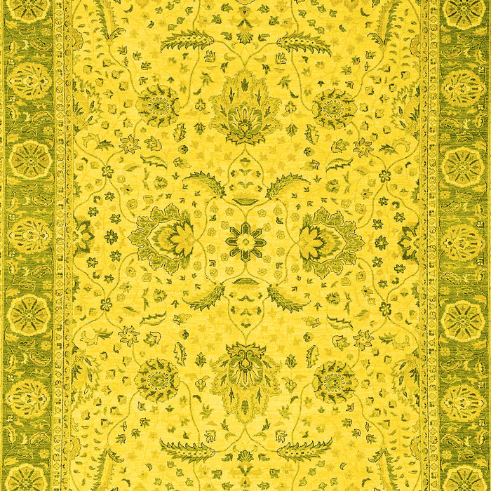 Oriental Yellow Traditional Rug, abs2778yw