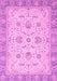 Machine Washable Oriental Pink Traditional Rug, wshabs2778pnk