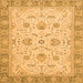 Square Oriental Orange Traditional Rug, abs2778org