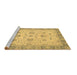 Sideview of Machine Washable Oriental Brown Traditional Rug, wshabs2778brn