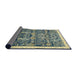 Sideview of Abstract Brown Gold Oriental Rug, abs2779