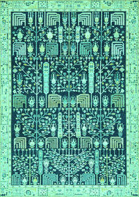 Oriental Turquoise Traditional Rug, abs2779turq