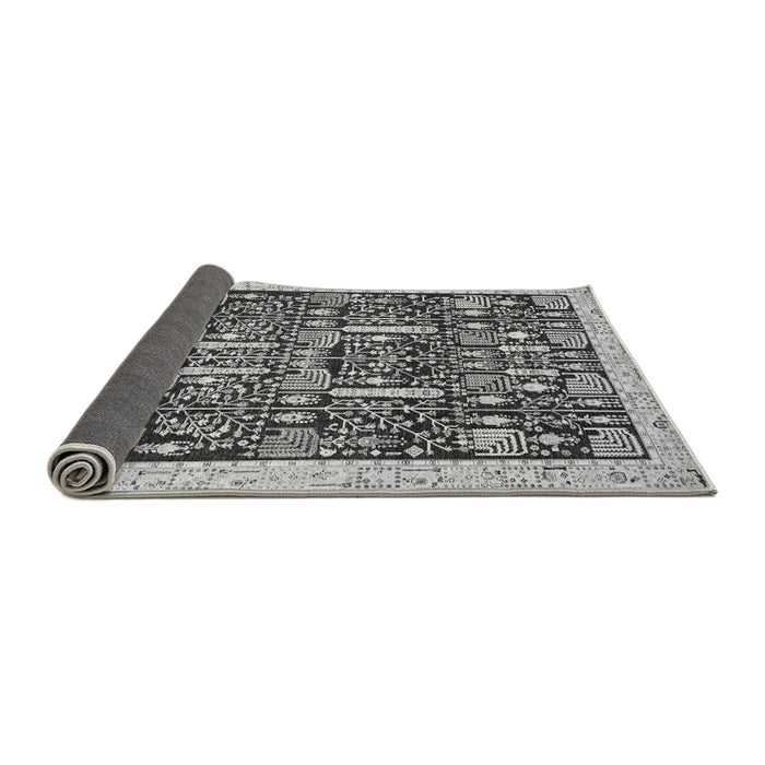 Sideview of Oriental Gray Traditional Rug, abs2779gry