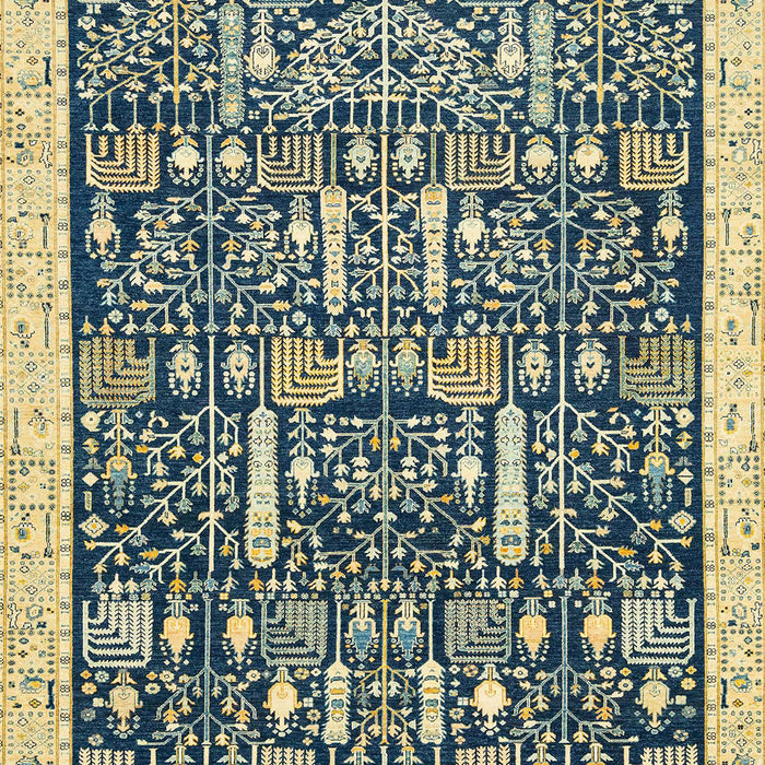 Abstract Brown Gold Oriental Rug, abs2779