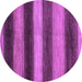 Round Machine Washable Oriental Purple Modern Area Rugs, wshabs277pur