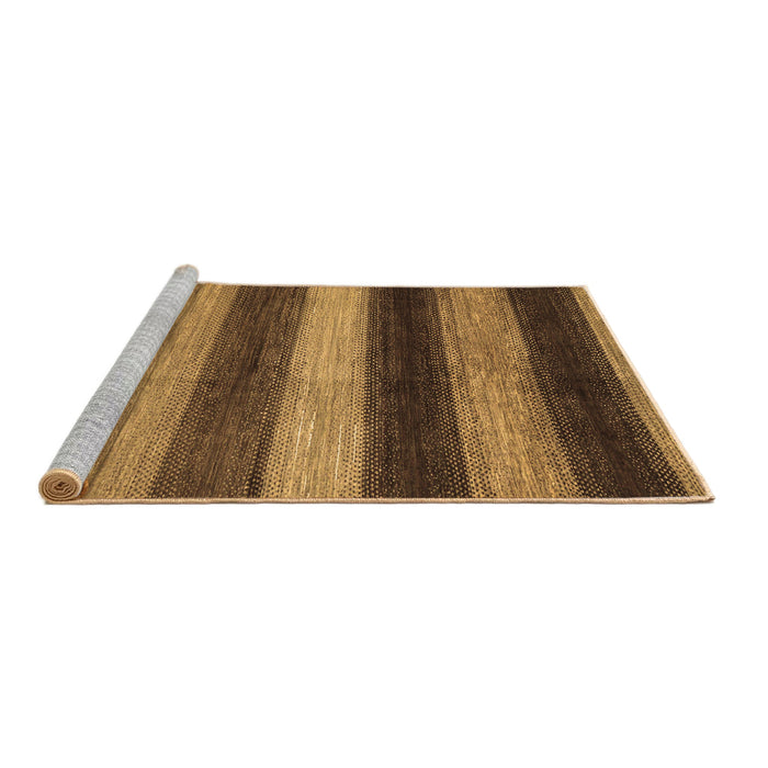 Sideview of Machine Washable Oriental Brown Modern Rug, wshabs277brn