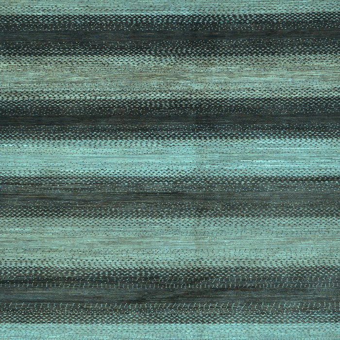 Square Machine Washable Oriental Light Blue Modern Rug, wshabs277lblu