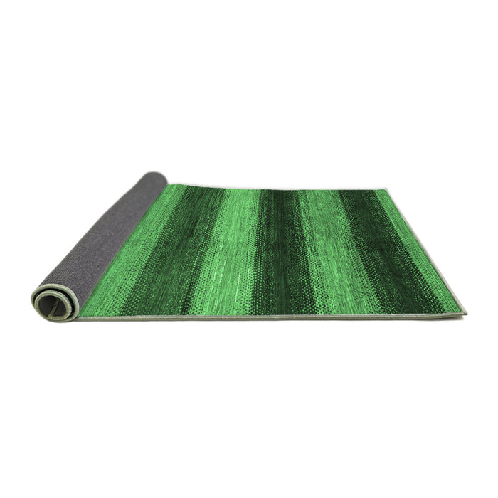 Sideview of Oriental Emerald Green Modern Rug, abs277emgrn