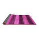 Sideview of Oriental Pink Modern Rug, abs277pnk