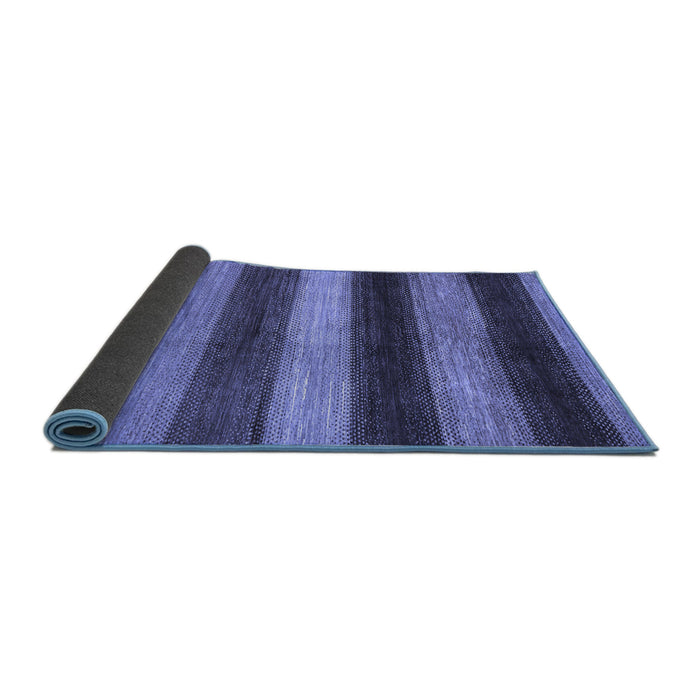 Sideview of Oriental Blue Modern Rug, abs277blu