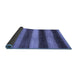 Sideview of Oriental Blue Modern Rug, abs277blu