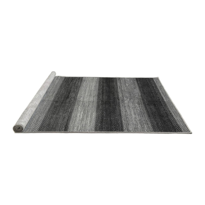 Sideview of Machine Washable Oriental Gray Modern Rug, wshabs277gry