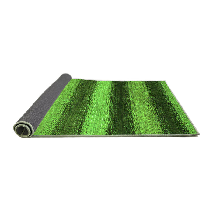 Sideview of Oriental Green Modern Rug, abs277grn