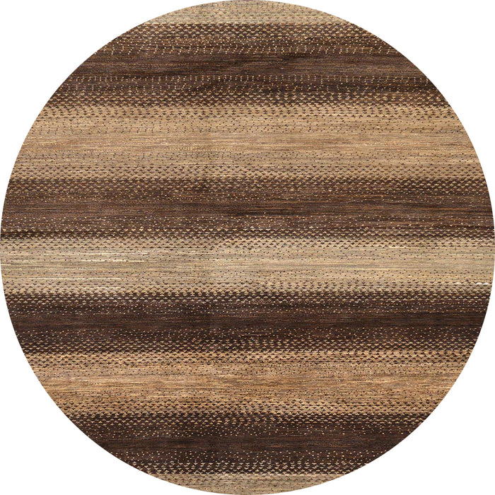 Round Machine Washable Abstract Red Brown Rug, wshabs277