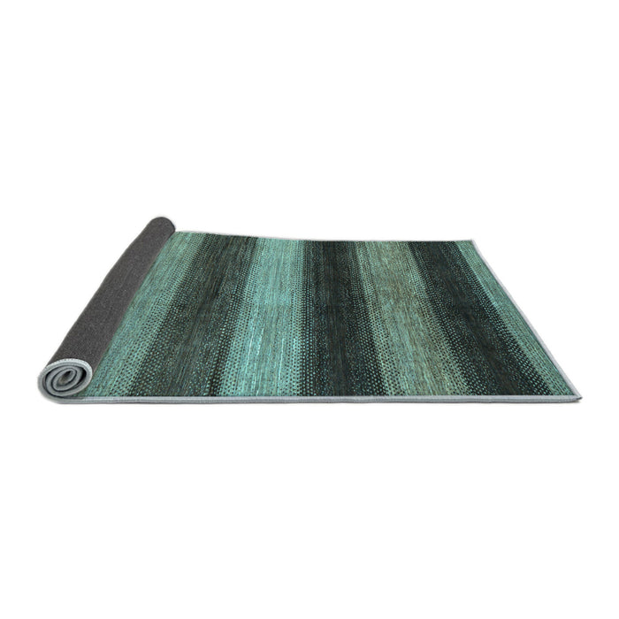 Sideview of Oriental Light Blue Modern Rug, abs277lblu