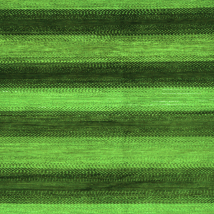 Square Oriental Green Modern Rug, abs277grn