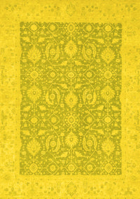 Oriental Yellow Traditional Rug, abs2780yw