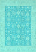 Oriental Light Blue Traditional Rug, abs2780lblu