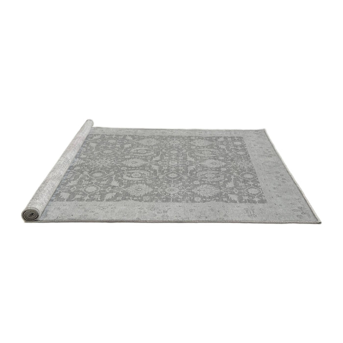 Sideview of Machine Washable Oriental Gray Traditional Rug, wshabs2780gry