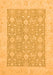 Machine Washable Oriental Orange Traditional Area Rugs, wshabs2780org