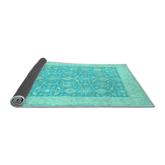 Sideview of Oriental Light Blue Traditional Rug, abs2780lblu