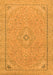 Machine Washable Abstract Orange Modern Area Rugs, wshabs2781org