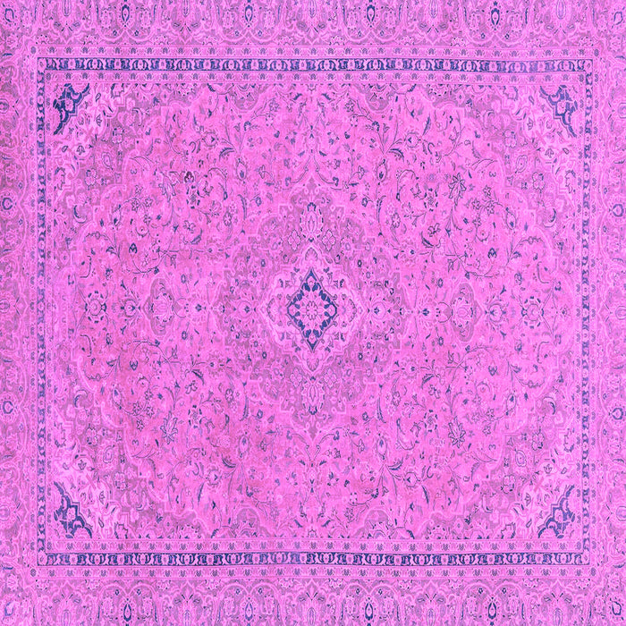 Square Abstract Purple Modern Rug, abs2781pur