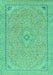 Abstract Turquoise Modern Rug, abs2781turq