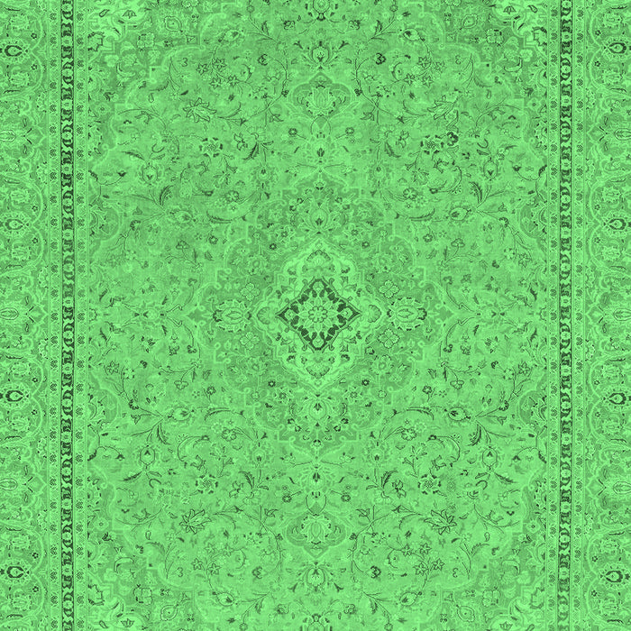 Abstract Emerald Green Modern Rug, abs2781emgrn
